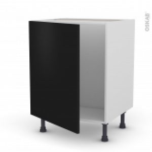 Meuble De Cuisine Sous Evier Ginko Noir 1 Porte L60 X H70 X P58 Cm