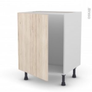 Meuble De Cuisine Sous Evier Ikoro Chene Clair 1 Porte L60 X H70 X P58 Cm
