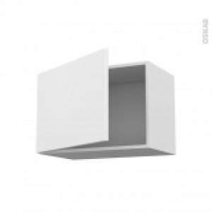 Meuble De Cuisine Sur Hotte Pour Hotte Encastrable Haut Ouvrant Ginko Blanc 1 Porte L60 X H41 X P37 Cm