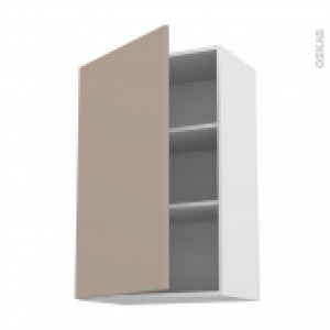 Meuble De Cuisine Sur Hotte Pour Hotte Encastrable Haut Ouvrant Ginko Taupe 1 Porte L60 X H92 X P37 Cm