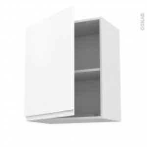 Meuble De Cuisine Sur Hotte Pour Hotte Encastrable Haut Ouvrant Ipoma Blanc Mat 1 Porte L60 X H70 X P37 Cm