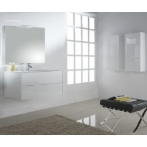 Meuble de salle de bain 100 cm à suspendre…