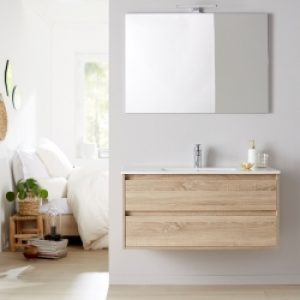 Meuble de salle de bain + plan vasque 100…