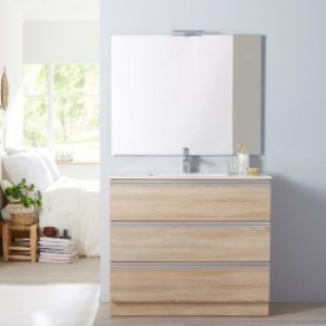 Meuble de salle de bain à poser oak…