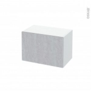 Meuble De Salle De Bains Rangement Bas Hoda Beton 1 Tiroir L60 X H41 X P37 Cm