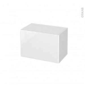Meuble De Salle De Bains Rangement Bas Iris Blanc 1 Porte L60 X H41 X P37 Cm