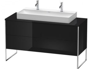 Meuble Double Vasque Duravit XSquare pour 235010, 235310 Gris Dolomite Brillant 778x1400x548mm