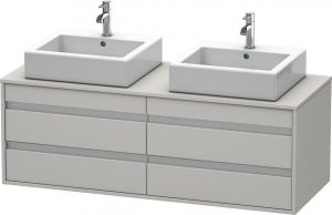 Meuble Double Vasque suspendu Duravit Ketho Pin Terra 1400 mm