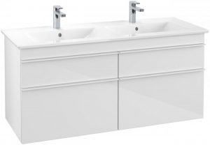Meuble Double Vasque Villeroy et Boch Legato LED 1400x550x500mm Orme Impresso B152L0PN