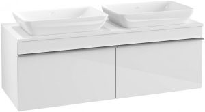 Meuble Double Vasque Villeroy et Boch Venticello pour 2 vasques à poser Orme Impresso A94903PN