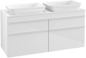 Meuble Double Vasque Villeroy et Boch Venticello XXL 1257x606x502mm Orme Impresso A94402PN