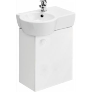 Meuble gain de place + vasque à gauche Nano