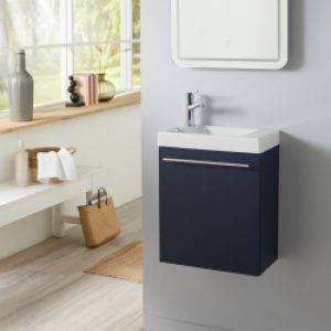 Meuble lave mains bleu nuit avec lave…