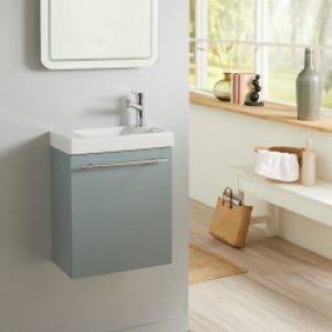 Meuble lave mains vert de gris + Lave…