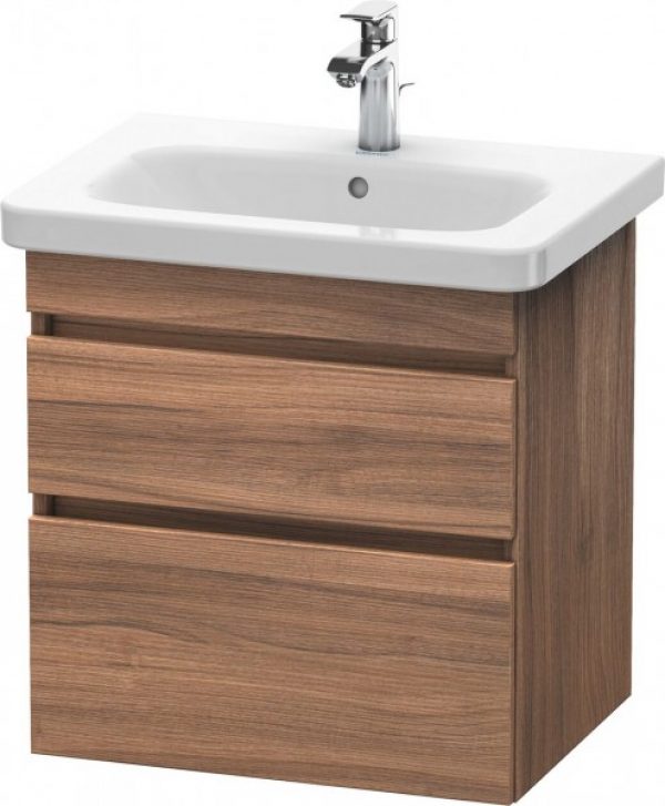 Meuble Pour Lavabo Encastrable Duravit DuraStyle pour 232065 Gris Béton Mat/Blanc Mat 448x580x610mm