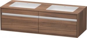 Meuble Pour Lavabo Encastrable Duravit Ketho Basalte Mat 1400 mm