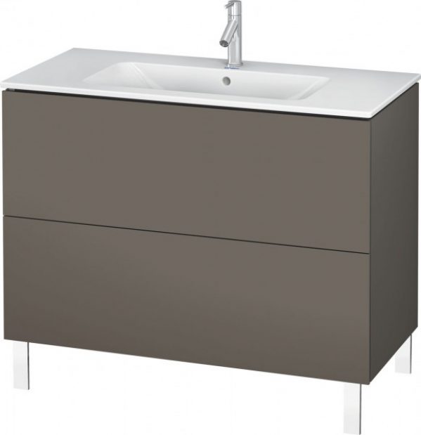 Meuble Pour Lavabo Encastrable Duravit L-Cube à poser 1020×481 mm Pin Argent LC662703131