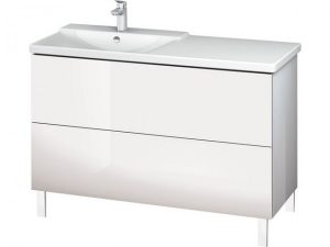 Meuble Pour Lavabo Encastrable Duravit L-Cube à poser 1220×481 mm Pin Argent LC660303131