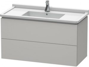 Meuble Pour Lavabo Encastrable Duravit L-Cube suspendu 1020×469 mm Pin Argent LC626603131
