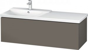 Meuble Pour Lavabo Encastrable Duravit L-Cube suspendu 1220×481 mm Graphite Mat LC615304949