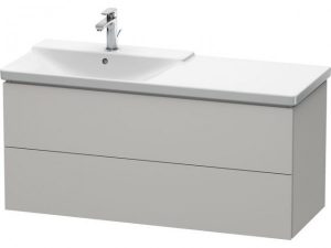 Meuble Pour Lavabo Encastrable Duravit L-Cube suspendu 1220×481 mm Graphite Mat LC625404949