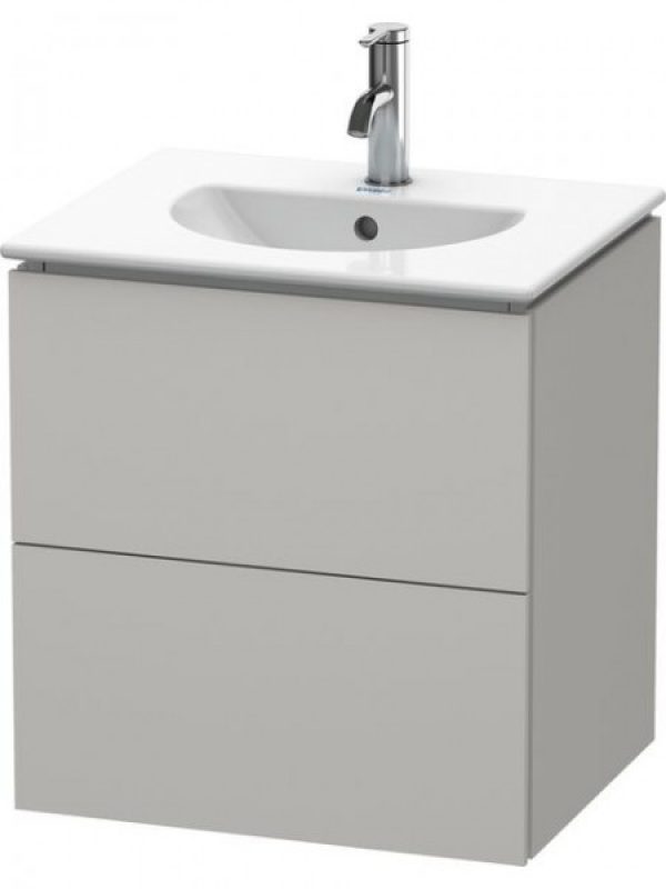 Meuble Pour Lavabo Encastrable Duravit L-Cube suspendu 520×419 mm Pin Argent