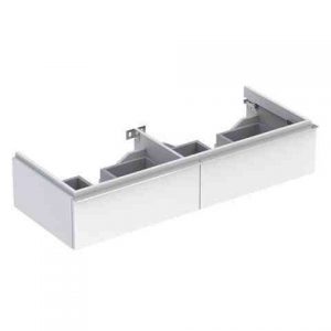 Meuble Pour Lavabo Encastrable Geberit iCon Avec 2 Tiroirs Pour Double Vasque 1190x240x477mm