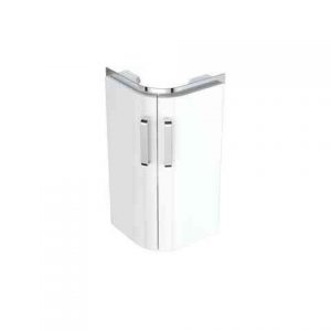 Meuble Pour Lavabo Encastrable Geberit Renova Compact 2 Portes Pour Lave-main En Angle 425x604x330mm