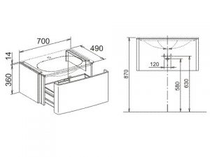 Meuble Pour Lavabo Encastrable Keuco Suspendu Elegance