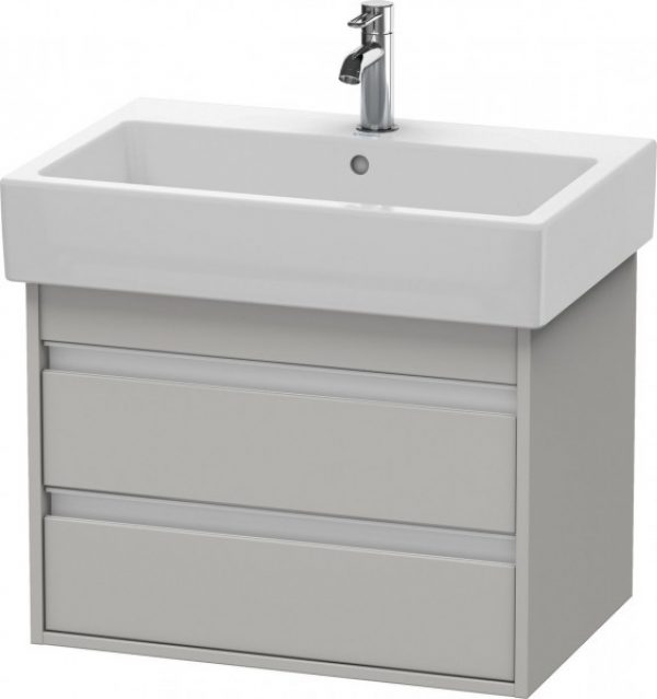 Meuble Pour Lavabo Encastrable suspendu Duravit Ketho pour 045470 Pin Terra 650 mm