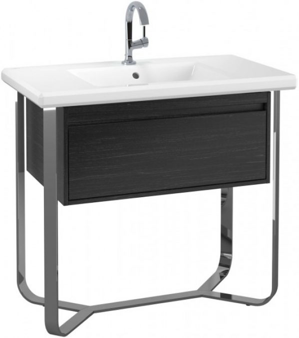 Meuble Pour Lavabo Encastrable Villeroy et Boch Antheus 927 x 853 x 500 mm Noir Cendre B06510PW