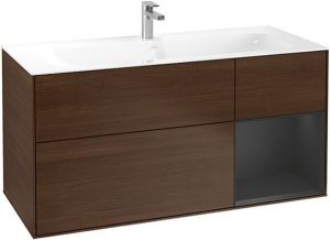 Meuble Pour Lavabo Encastrable Villeroy et Boch Finion 1196x591x498 mm G070MTPD