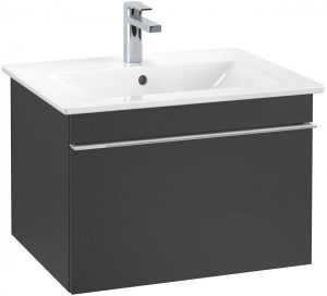 Meuble Pour Lavabo Encastrable Villeroy et Boch Legato 1600x550x500 mm Noir Laqué B13760PD