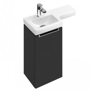 Meuble Pour Lavabo Encastrable Villeroy et Boch Subway 2.0 350x620x335 mm Noir/Blanc