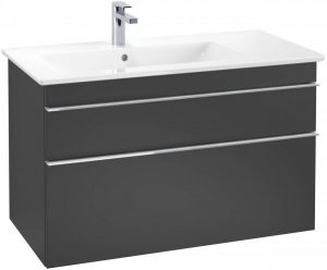 Meuble Pour Lavabo Encastrable Villeroy et Boch Venticello 953x590x502 mm Noir Laqué A92701PD