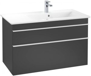 Meuble Pour Lavabo Encastrable Villeroy et Boch Venticello 953x590x502 mm Noir Laqué A92802PD