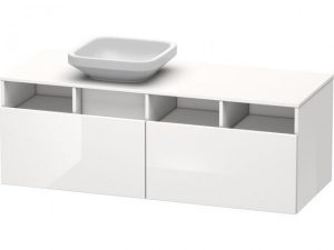 Meuble Pour Vasque à Poser Duravit DuraStyle version droite Taupe 550x1400x500mm