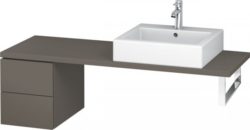 Meuble Pour Vasque à Poser Duravit L-Cube Bas 320×477 mm Pin Argent LC685803131