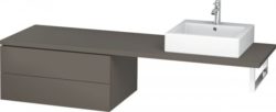 Meuble Pour Vasque à Poser Duravit L-Cube Bas 820×547 mm Pin Argent LC687803131