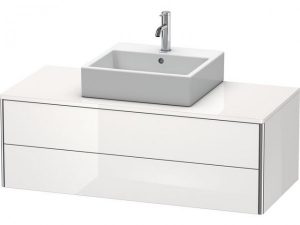 Meuble Pour Vasque à Poser Duravit XSquare Gris Dolomite Brillant 400x1200x548mm