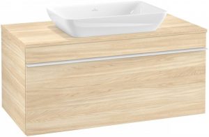 Meuble Pour Vasque à Poser Villeroy et Boch Legato 1600x550x500 mm Orme Impresso B136L0PN