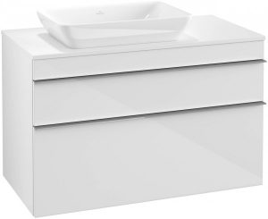 Meuble Pour Vasque à Poser Villeroy et Boch Legato LED 1200x550x500mm Orme Impresso B246L0PN