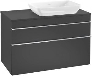 Meuble Pour Vasque à Poser Villeroy et Boch Venticello 957x606x502 mm Noir Laqué A94301PD