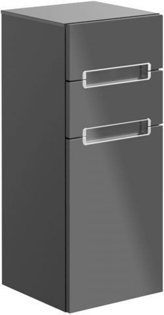 Meuble Suspendu Villeroy et Boch Legato avec étagère Noir Mat Laqué (B26200PD)