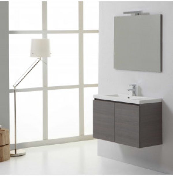 MEUBLES SALLE DE BAIN MANHATTAN 80 CM AVEC PORTES