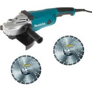 Meuleuse Makita Ga9020 O 230 Mm 2200 W 2 Disques Diamant Diam Dslmaxx O