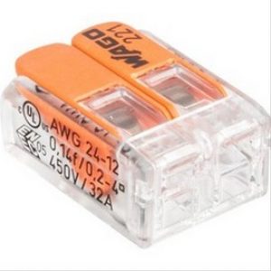 Mini borne de connexion Wago à levier 5 fils – vendu par 25