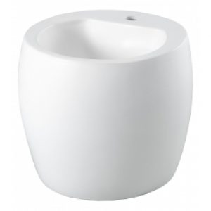 Mini totem à poser en céramique blanche