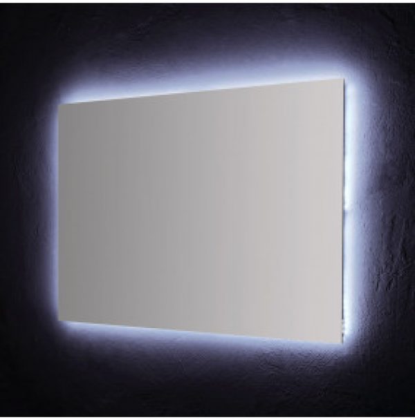 MIROIR DE SALLE DE BAIN 120X70 CM AVEC RÉTRO-ÉCLAIRAGE À LEDS