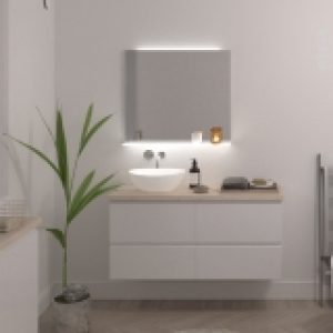 Miroir De Salle De Bains Lumineux Isi L80 X H80 Cm